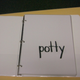 binder with writing